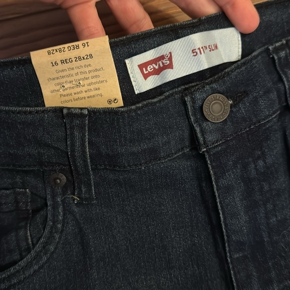 Levi’s 511 Slim Fit Jeans Boys 16 Regular W28 L28 - Picture 3 of 6